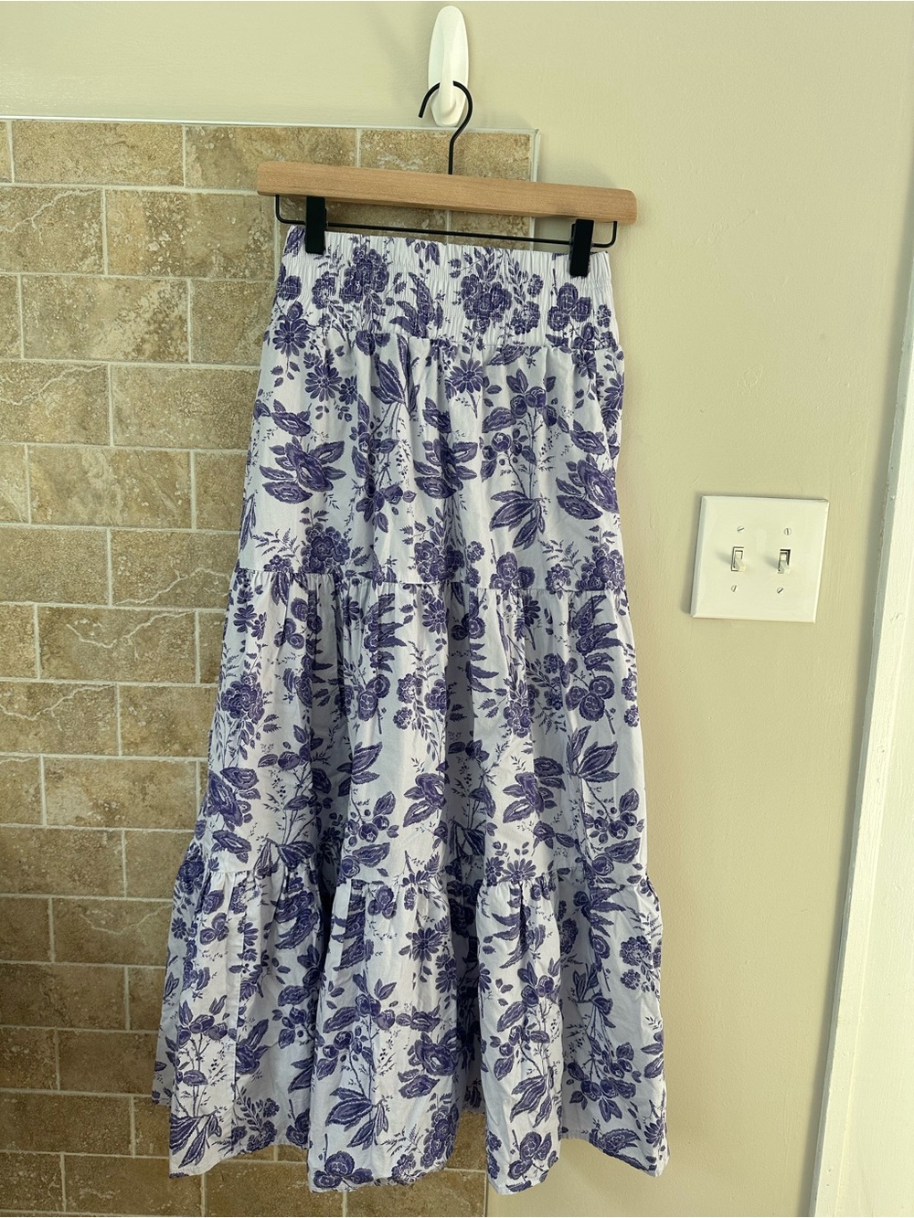 Hill House Purple Floral Skirt